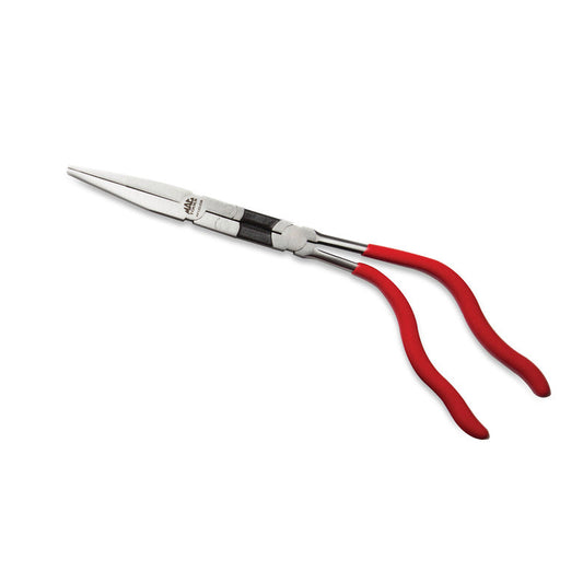 Double-Jointed Pistol-Grip Long-Reach Duck-Bill Pliers 13"