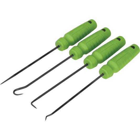 4-PC. Mac-Grip™ Mini Long Pick Set - Hi-Vis Green