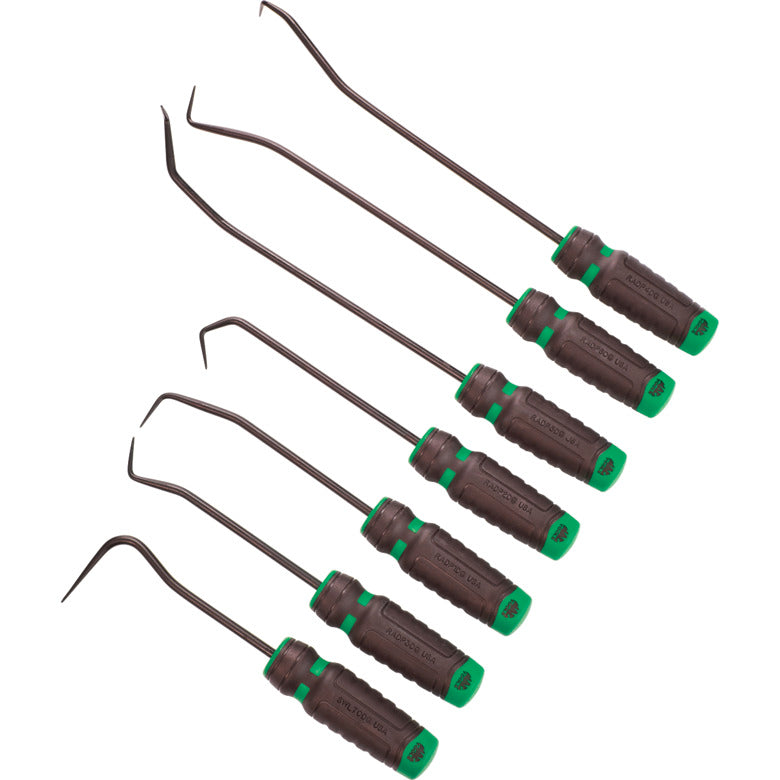 7-PC. Mac-Grip™ Radiator Pick Set - Hi-Vis Green