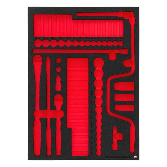 Foam Only - 3/8” Drive Combo Socket (FOAM14E-38COMBO Set)