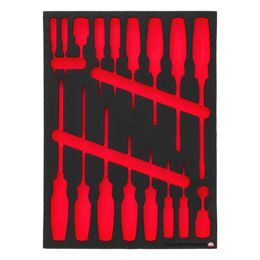 Foam Only - Screwdrivers (FOAM14E-SCREWDR Set)