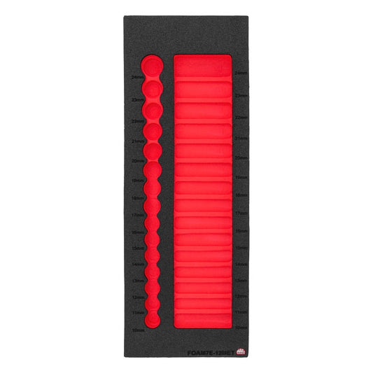 Foam Only - 1/2” Drive Sockets Metric (FOAM7E-12MET)