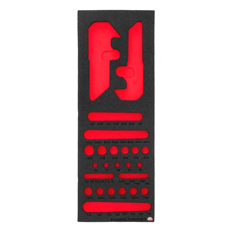Foam Only - Torx Hex (FOAM7E-TORXHEX Set)