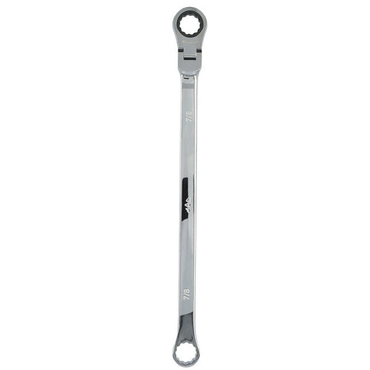 7/8" XL Double Box Flex Head Ratcheting Wrench - 12-PT.