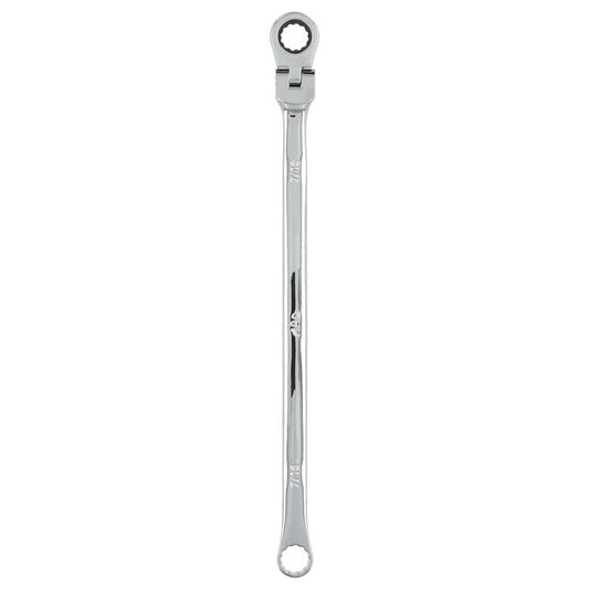 7/16" XL Double Box Flex Head Ratcheting Wrench - 12 pt.
