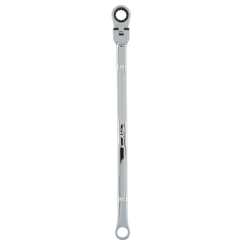 10mm XL Double Box Flex Head Ratcheting Wrench - 12 pt.