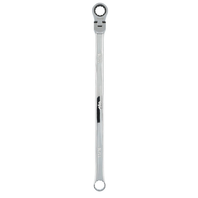 11/16" XL Double Box Flex Head Ratcheting Wrench - 12 pt.