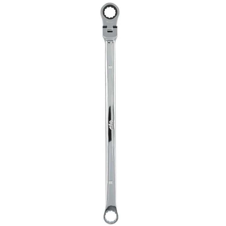18mm XL Double Box Flex Head Ratcheting Wrench - 12 pt.