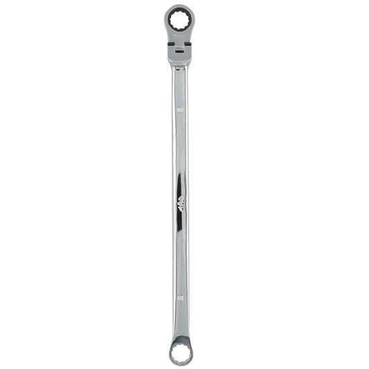 18mm XL Double Box Flex Head Ratcheting Wrench - 12 pt.