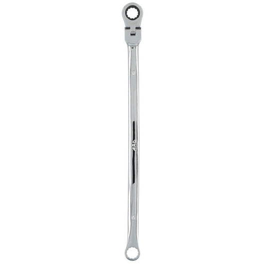 9mm XL Double Box Flex Head Ratcheting Wrench - 12 pt.