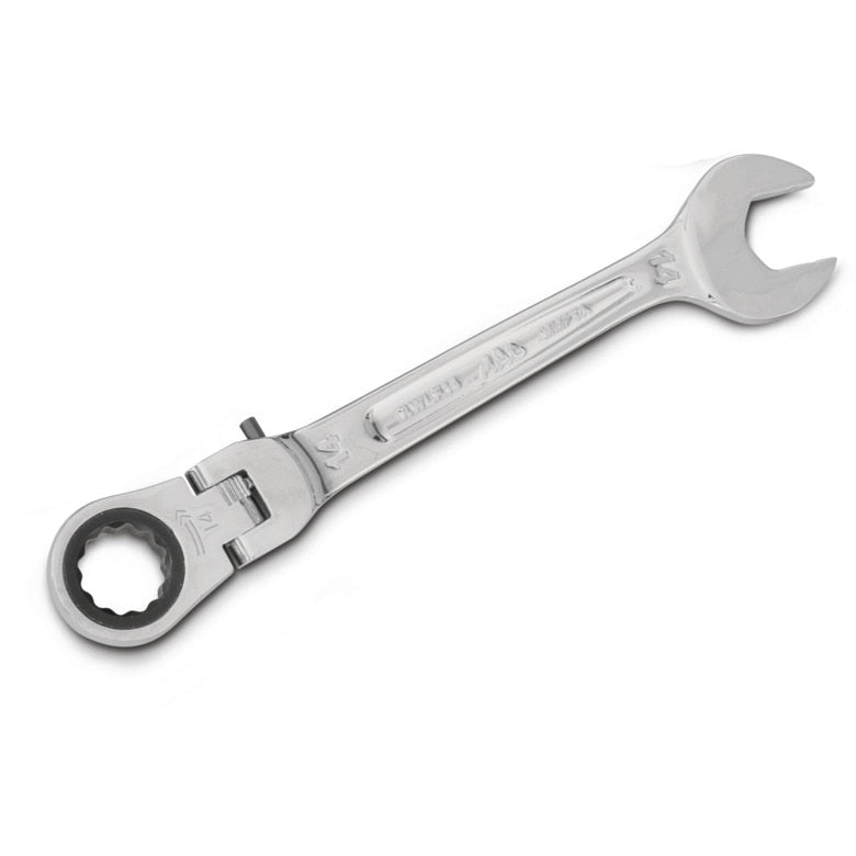 Flexible-Head Ratcheting Wrench 14mm - 12-PT.
