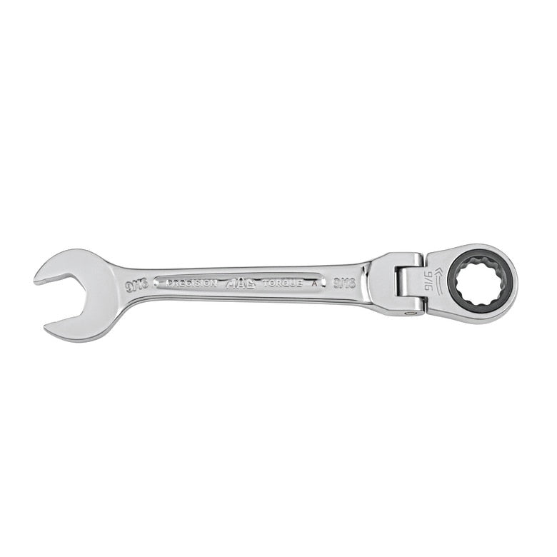 Flexible-Head Ratcheting Wrench 9/16" - 12-PT.