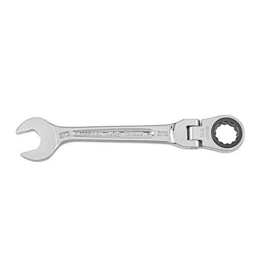 Flexible-Head Ratcheting Wrench 9/16" - 12-PT.