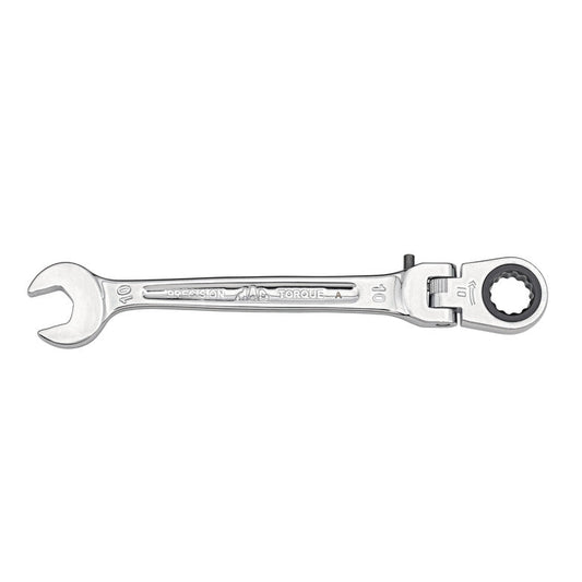 Locking Flexible-Head Ratcheting Wrench 10mm - 12-PT.