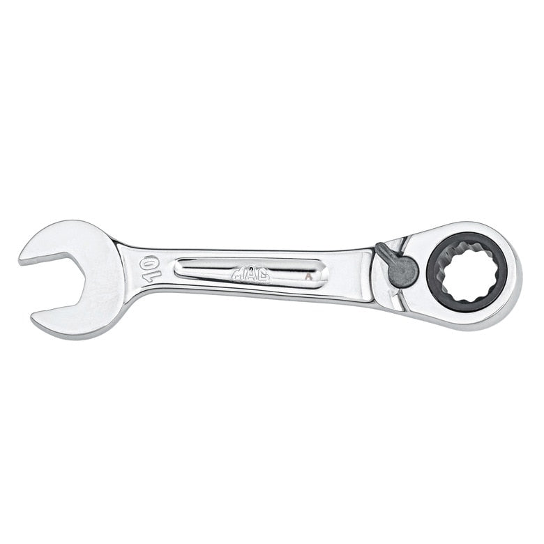 Stubby Reversible Ratcheting Wrench Set 10mm - 12-PT.