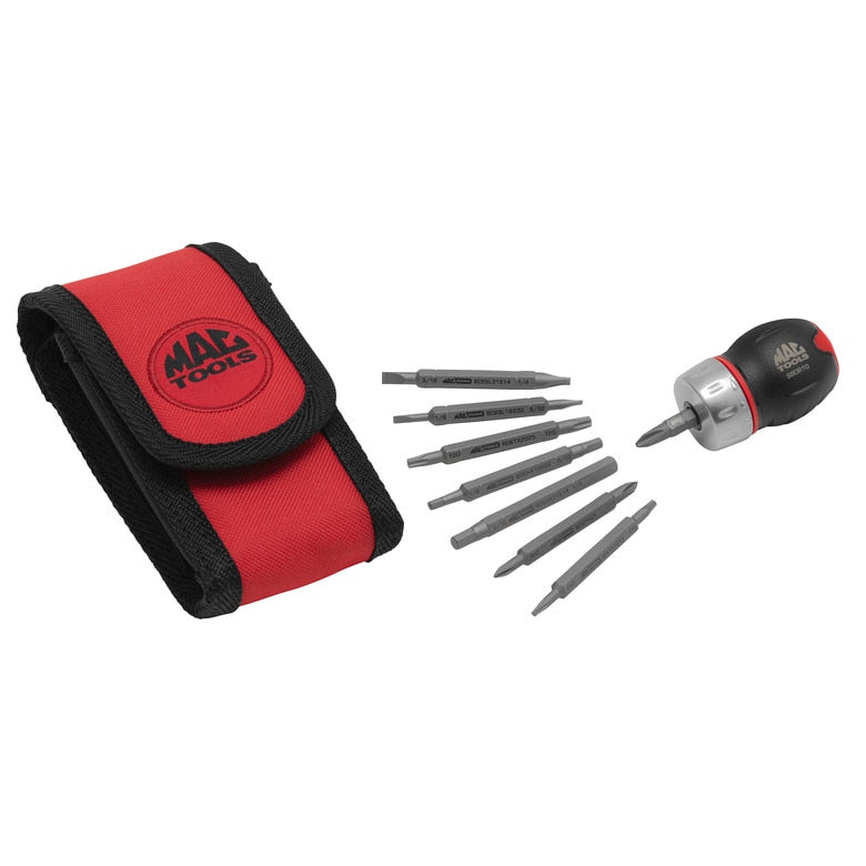 17-PC. Ratcheting Stubby Screwdriver Set
