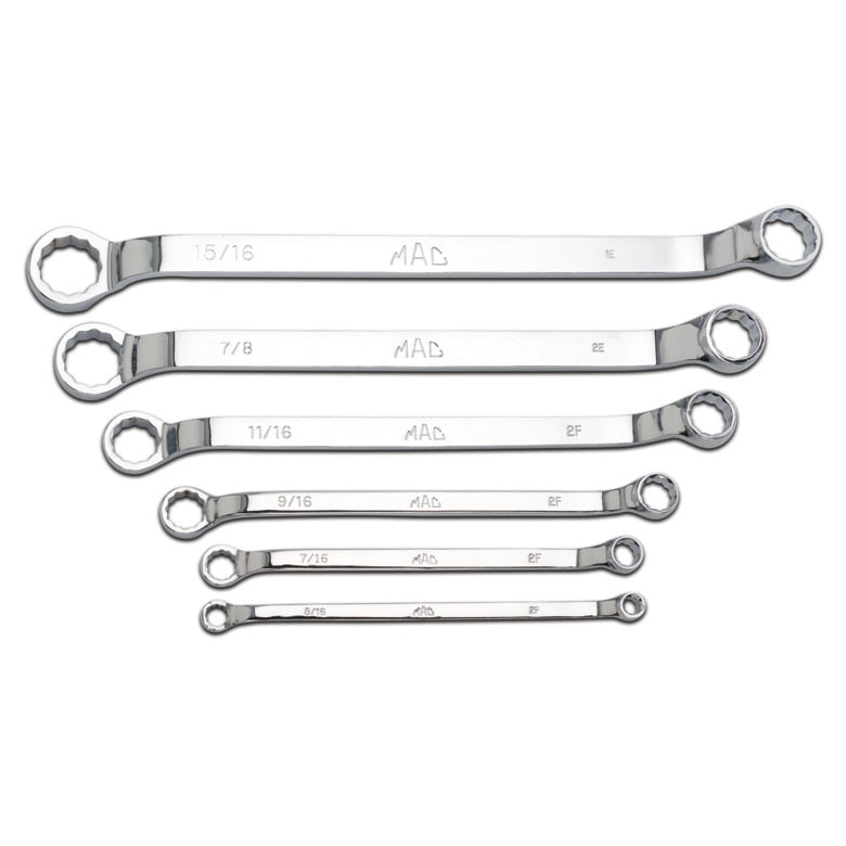 Long Deep-Offset Double-Box Wrench 5/8" x 11/16" 12-PT.