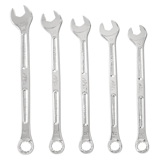 5-PC. Metric Combination Wrench Set - 12-PT.