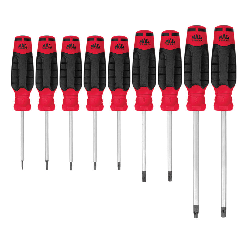 9-PC. Mac-Grip™ Torx™ Screwdriver Set - Red