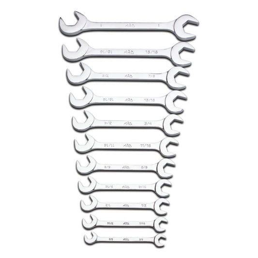 11-PC. SAE Angle Wrench Set