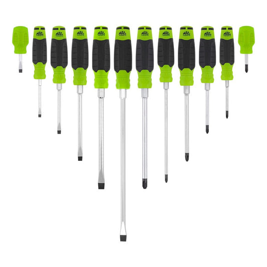 12-PC.  Mac-Grip™ Combination Screwdriver Set  - Green