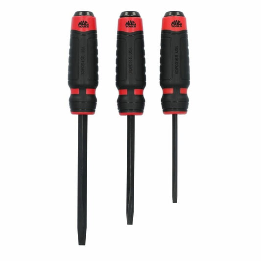 3-PC. Strikable Prying Screwdriver Set - Red