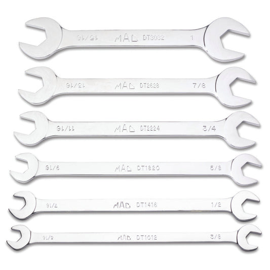 6-PC. SAE Thin Open-End Wrench Set