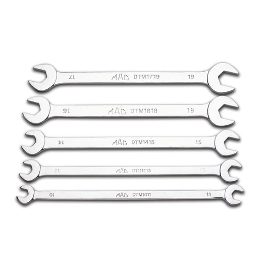 5-PC. Metric Thin Open-End Wrench Set