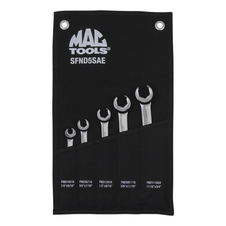 5-PC. SAE Flare Nut Wrench Set