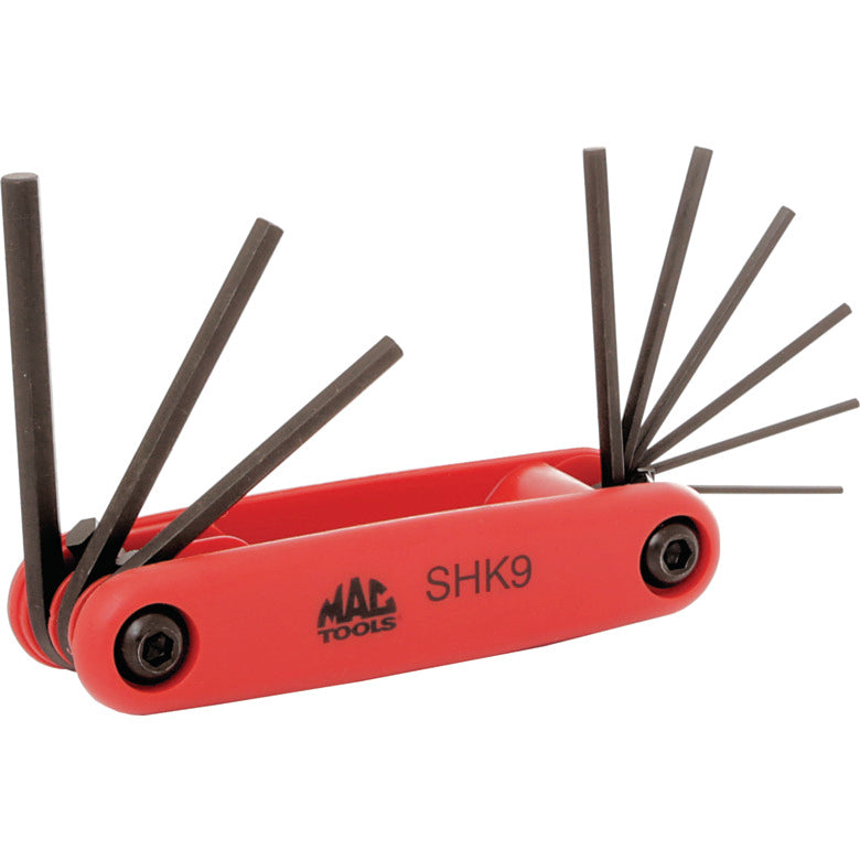 9-PC. SAE Fold-Up Hex Key Set