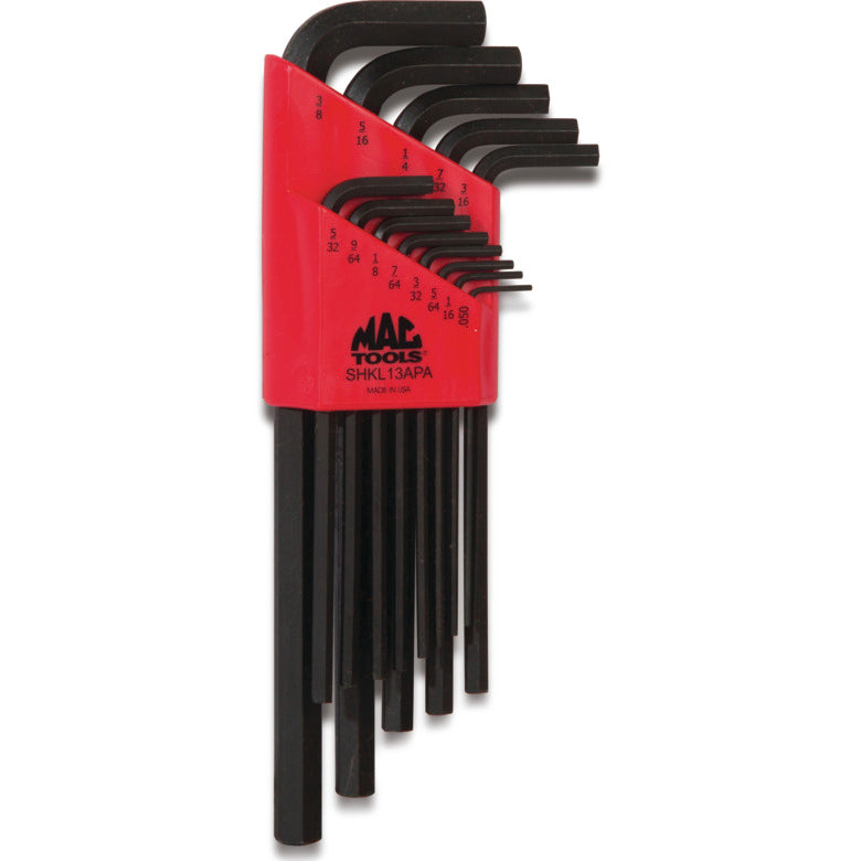 13-PC. SAE Long Arm Hex L-Key Set
