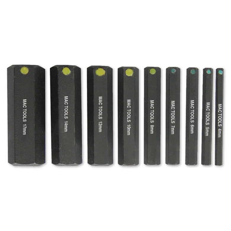 9-PC. Metric ProHold® Hex Bit Set - 2"