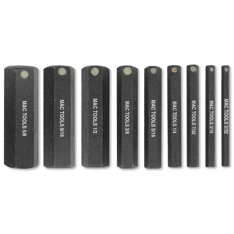 9-PC. SAE ProHold® Hex Bit Set - 2"