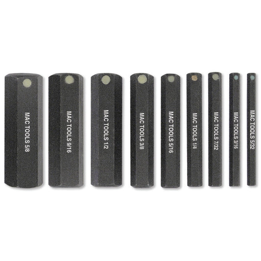 9-PC. SAE ProHold® Hex Bit Set - 2"