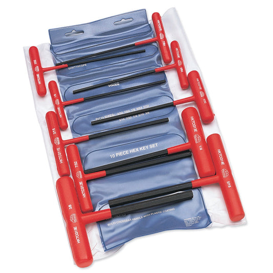 10-PC. SAE T-Handle Hex Key Set