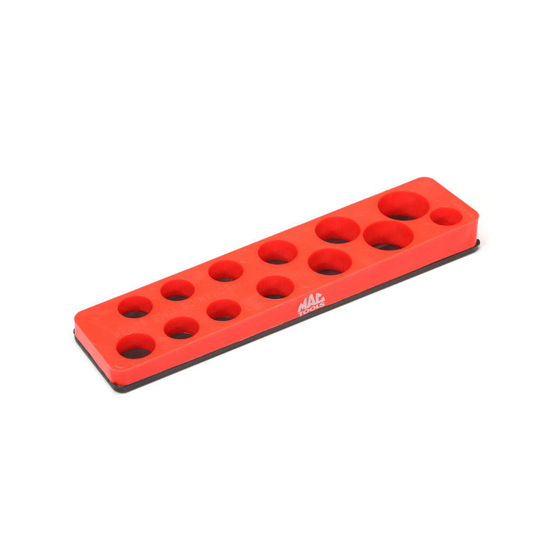 3/8" Shallow - Magnetic Socket Holder - Red