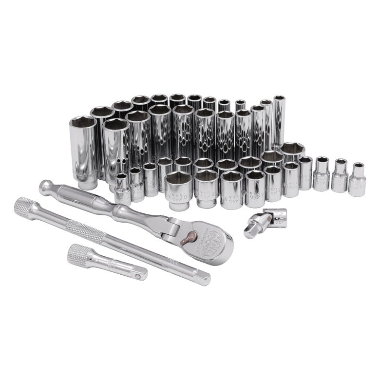 44-PC. Deluxe Socket Set 1/4” Drive