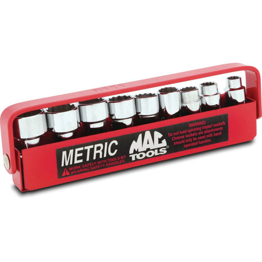 9-PC. 1/4" Drive Metric Universal Socket Set - 12-PT.
