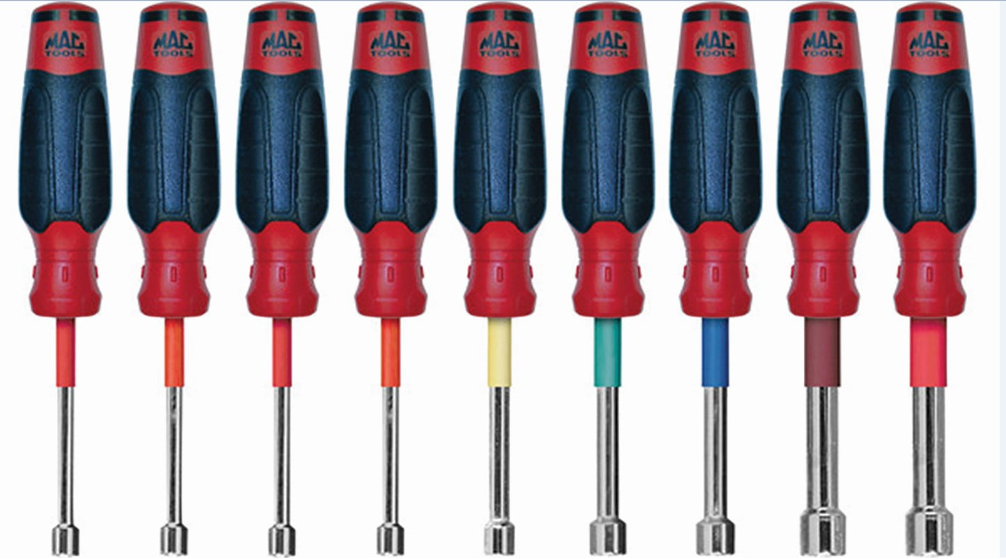 9-PC. Mac-Grip™ Metric Hollow Nut Driver Set