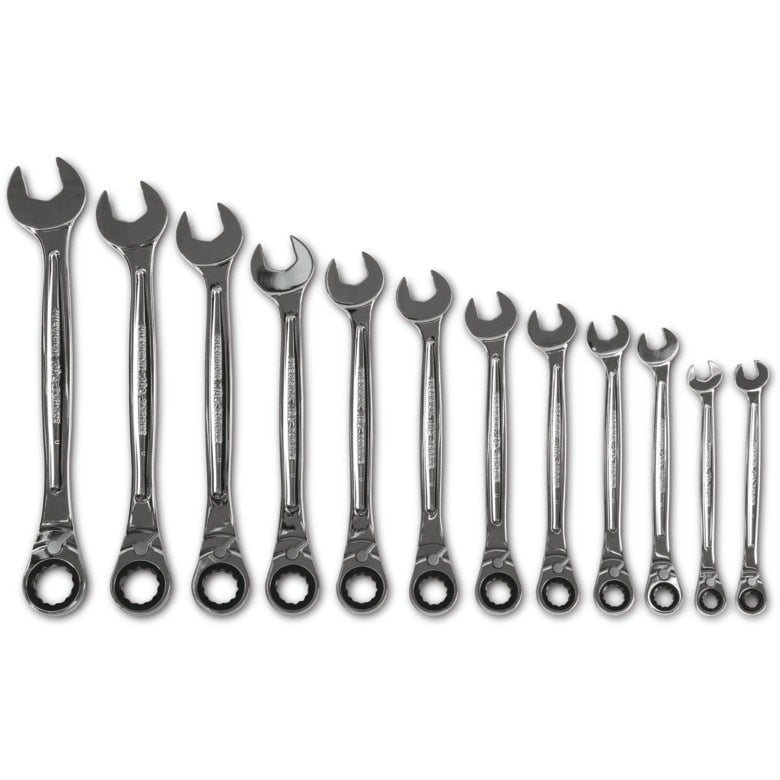 12-PC. SAE Reversible Ratcheting Wrench Set - 12-pt.