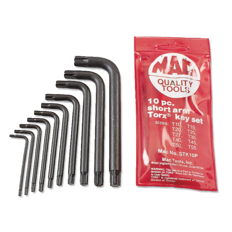 10-PC. Short Arm Torx® L-Key Set