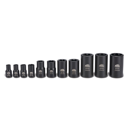 11-PC. Inverted Star Plus Impact Socket Set