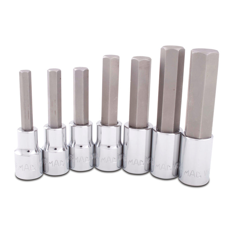7-PC. 1/2" Drive SAE Hex Driver Set