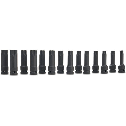 14-PC. 1/2" Drive R.B.R.T.™ Long Metric/SAE Impact Hex Set