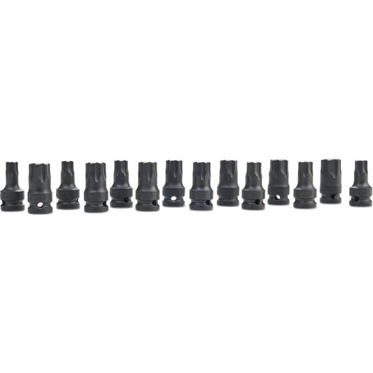 14-PC. 1/2" Drive R.B.R.T. Metric/SAE Impact Hex Drivers