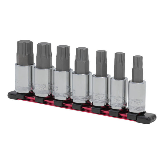 7-PC. 1/2" Drive R.B.R.T.™ Short Metric Hex Socket Set
