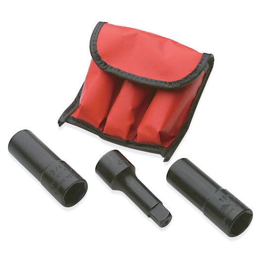 3-PC. 1/2" Drive Wheel Socket Set