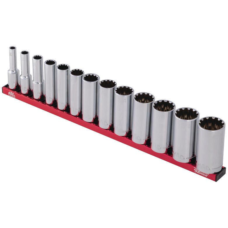 13-PC. 3/8” Drive SAE Deep Spherical Socket Set