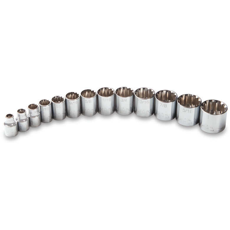 13-PC. 3/8" Drive SAE Spline Socket Set