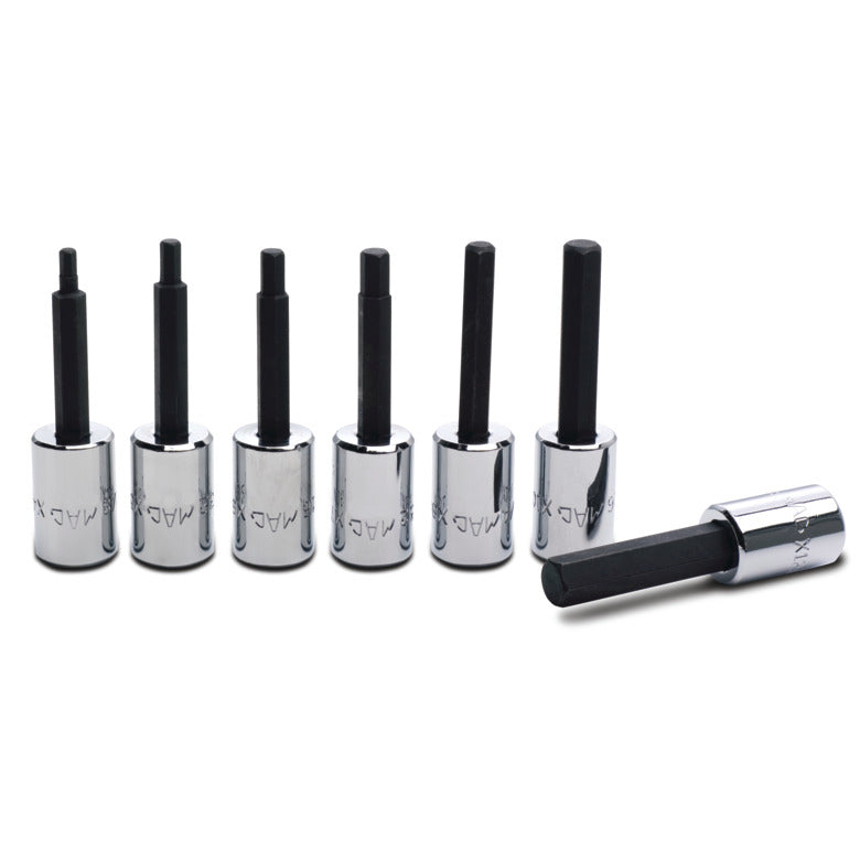 7-PC. 3/8" Drive SAE Hex Driver Set